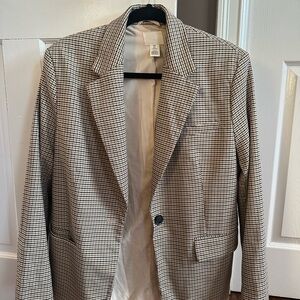 Classic Checkered Blazer